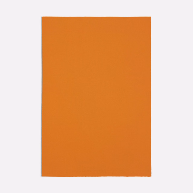 Warm orange plain textile with a subtly textured, even woven surface