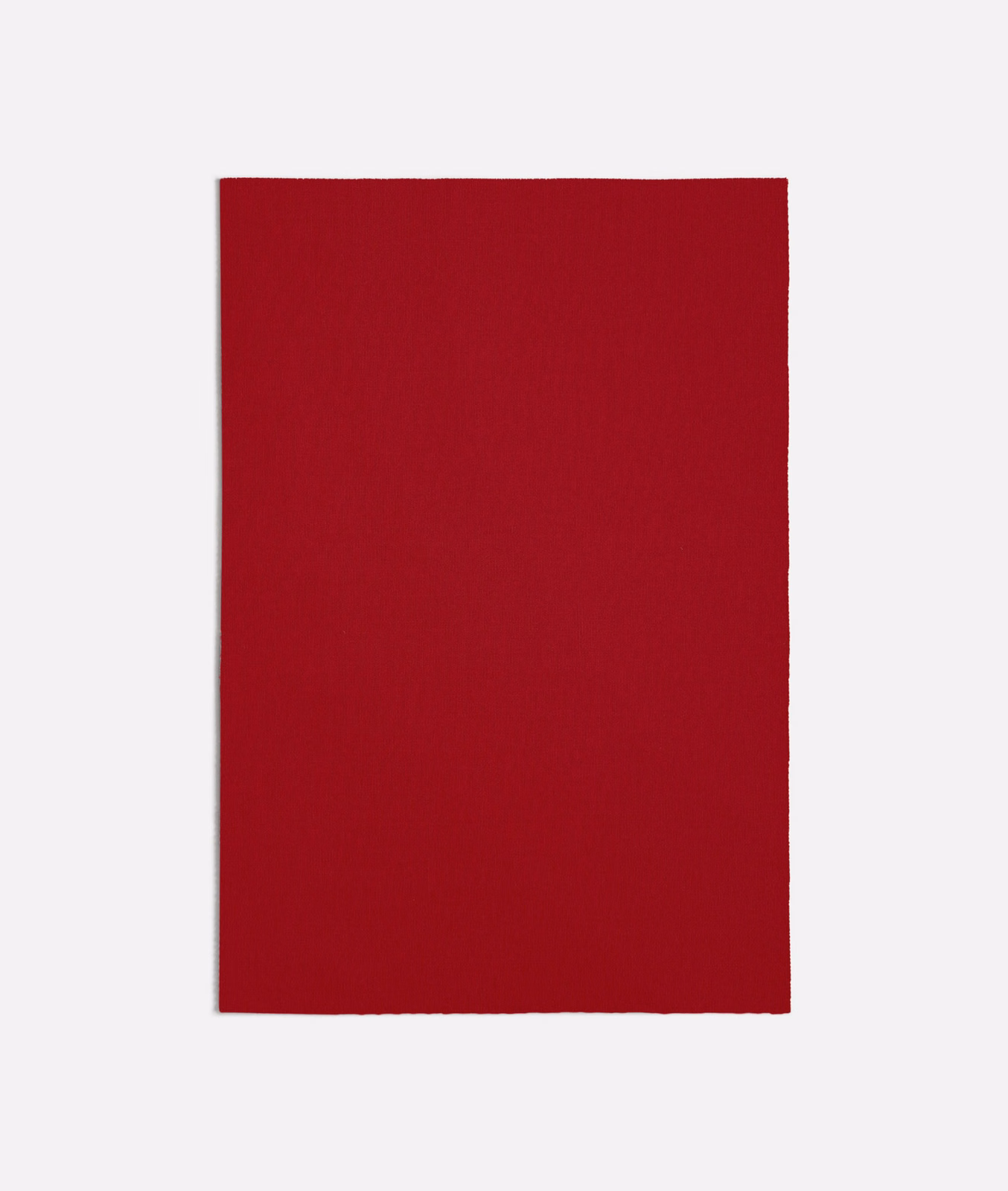 Deep crimson-red plain textile swatch with a subtle fine-grained surface