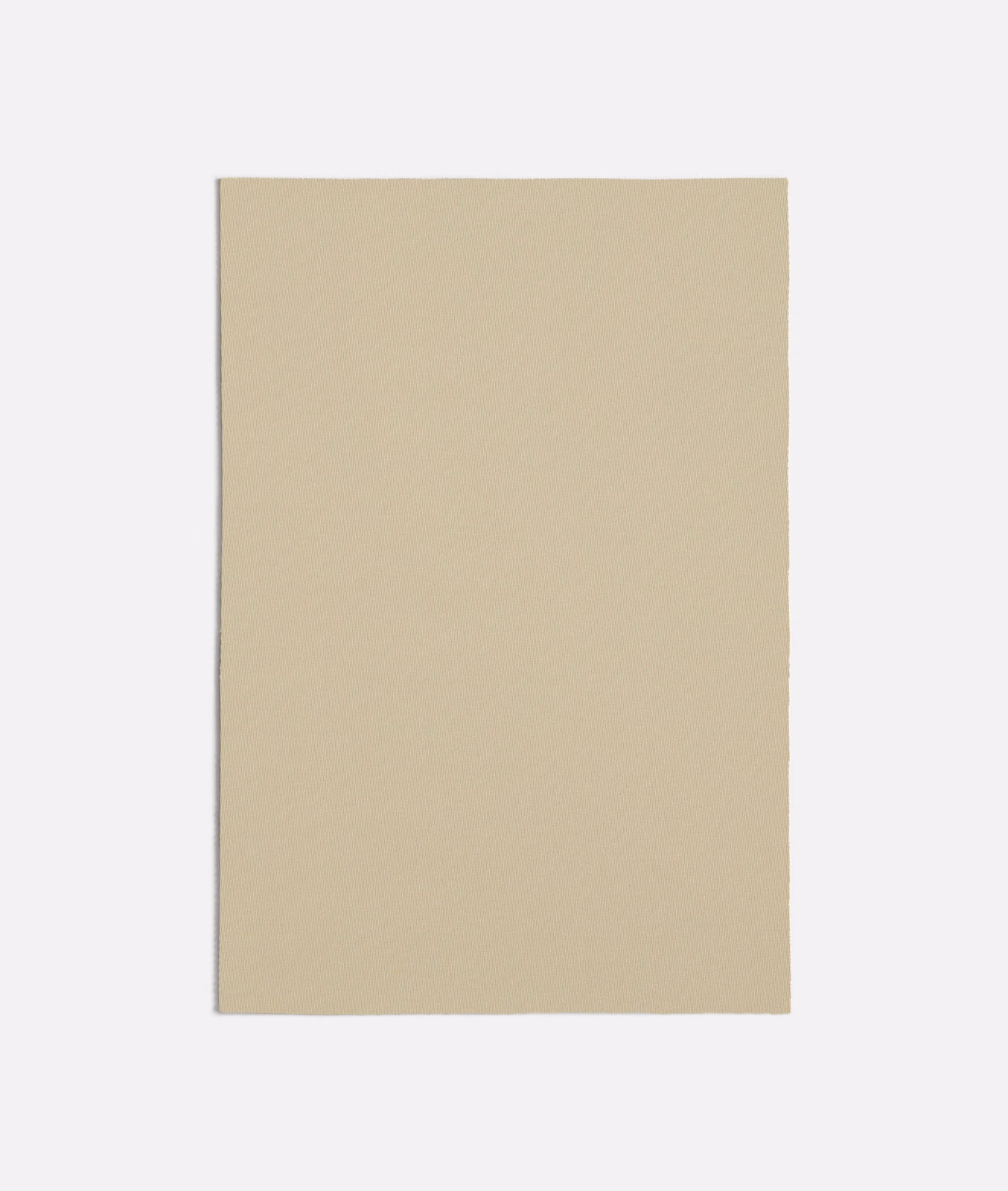 Warm sand-beige plain textile swatch with a faint, even woven grain