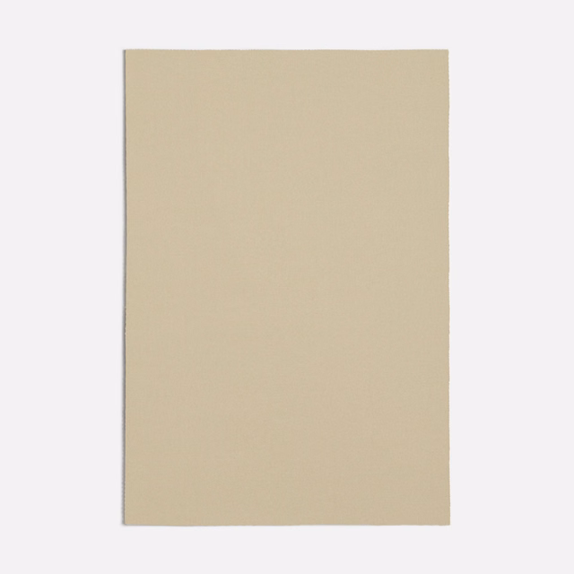 Warm sand-beige plain textile swatch with a faint, even woven grain