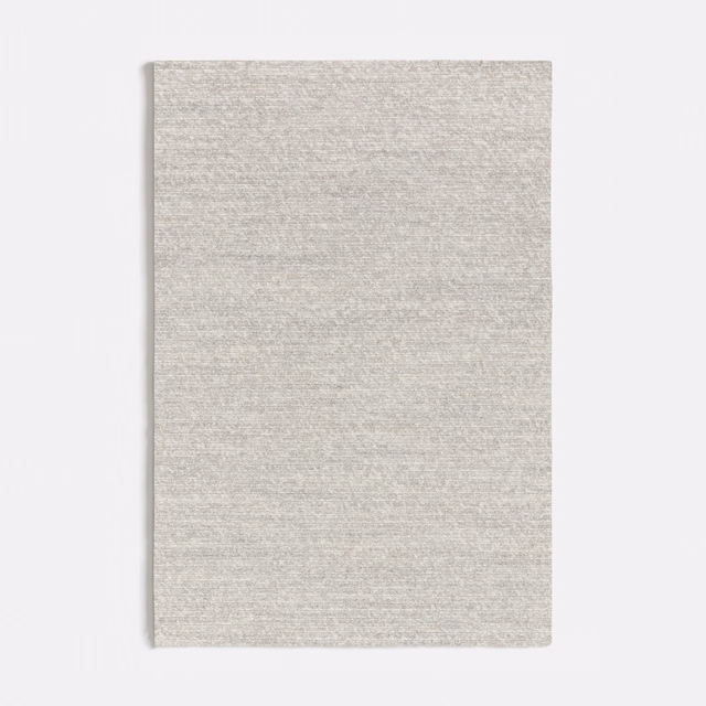 Pale grey Tricot weave with fine horizontal slubs and softly mottled texture