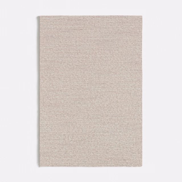 Pale warm taupe woven swatch with subtle horizontal texture and soft slub variation