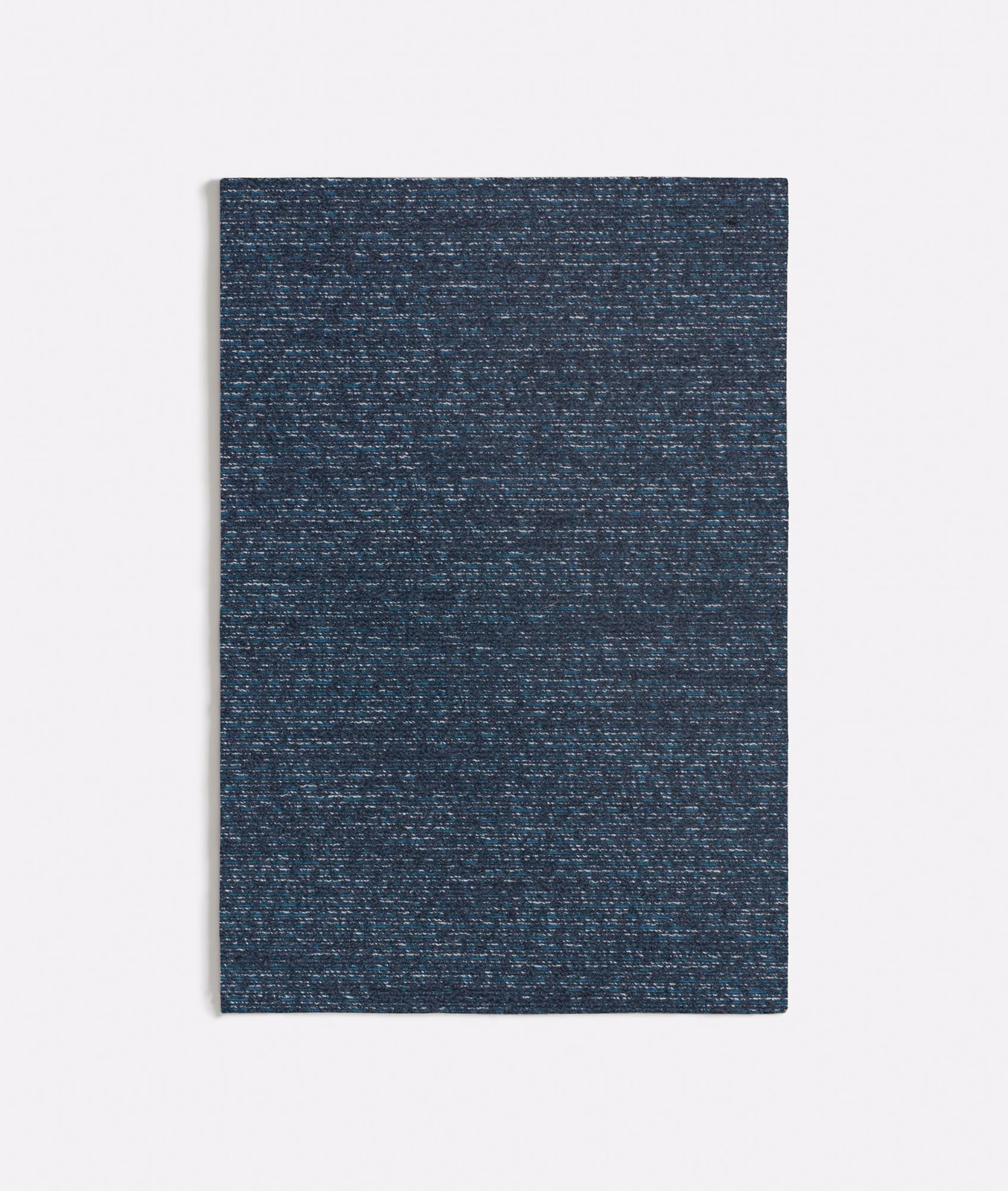 Deep seafoam teal fabric swatch with fine horizontal flecks and dense woven texture