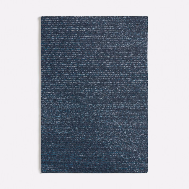 Deep seafoam teal fabric swatch with fine horizontal flecks and dense woven texture