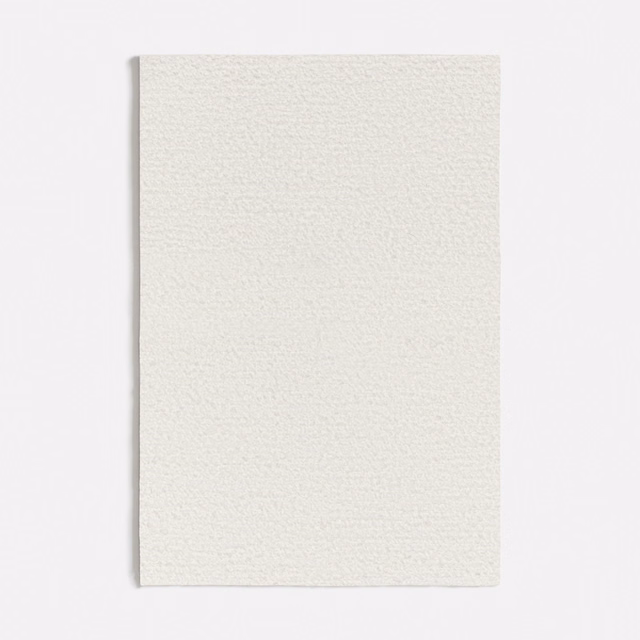 Soft warm white fabric swatch showing a fine, subtly pebbled woven texture