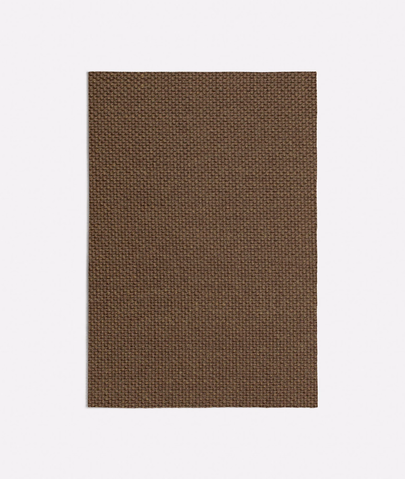 Warm bronze-brown tightly woven textile with a fine, low-relief surface