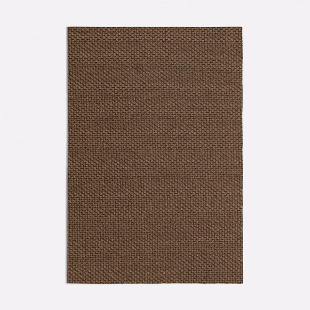 Warm bronze-brown tightly woven textile with a fine, low-relief surface
