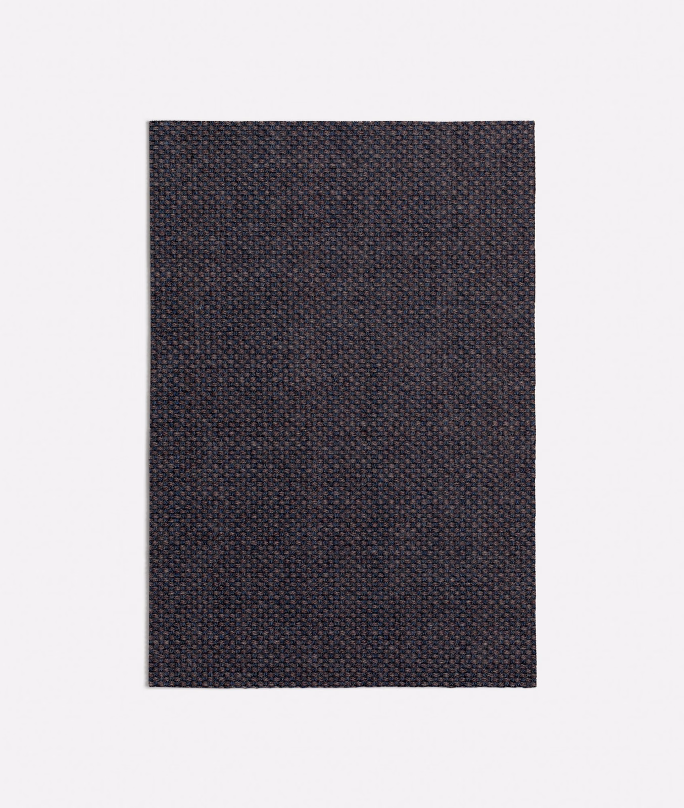 Dark aubergine purple swatch with a fine, densely woven charcoal texture