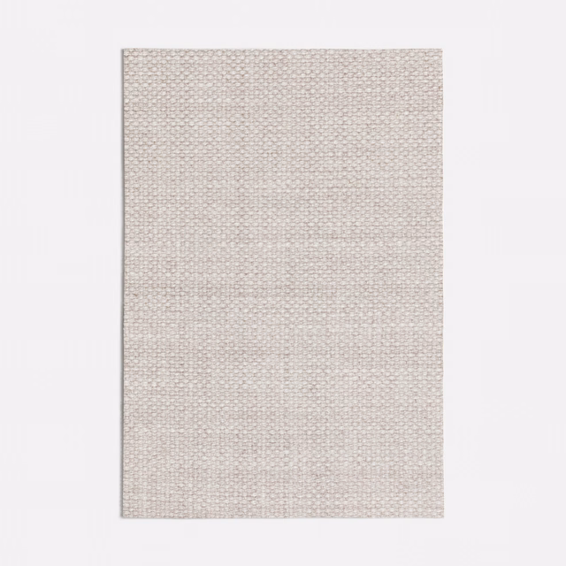 Pale warm-grey textile with a fine, softly textured basket weave