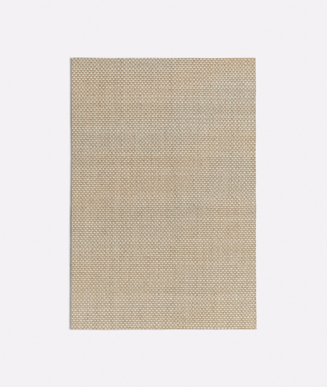 Warm beige Zagora Linen swatch showing a fine, tightly woven micro-check texture
