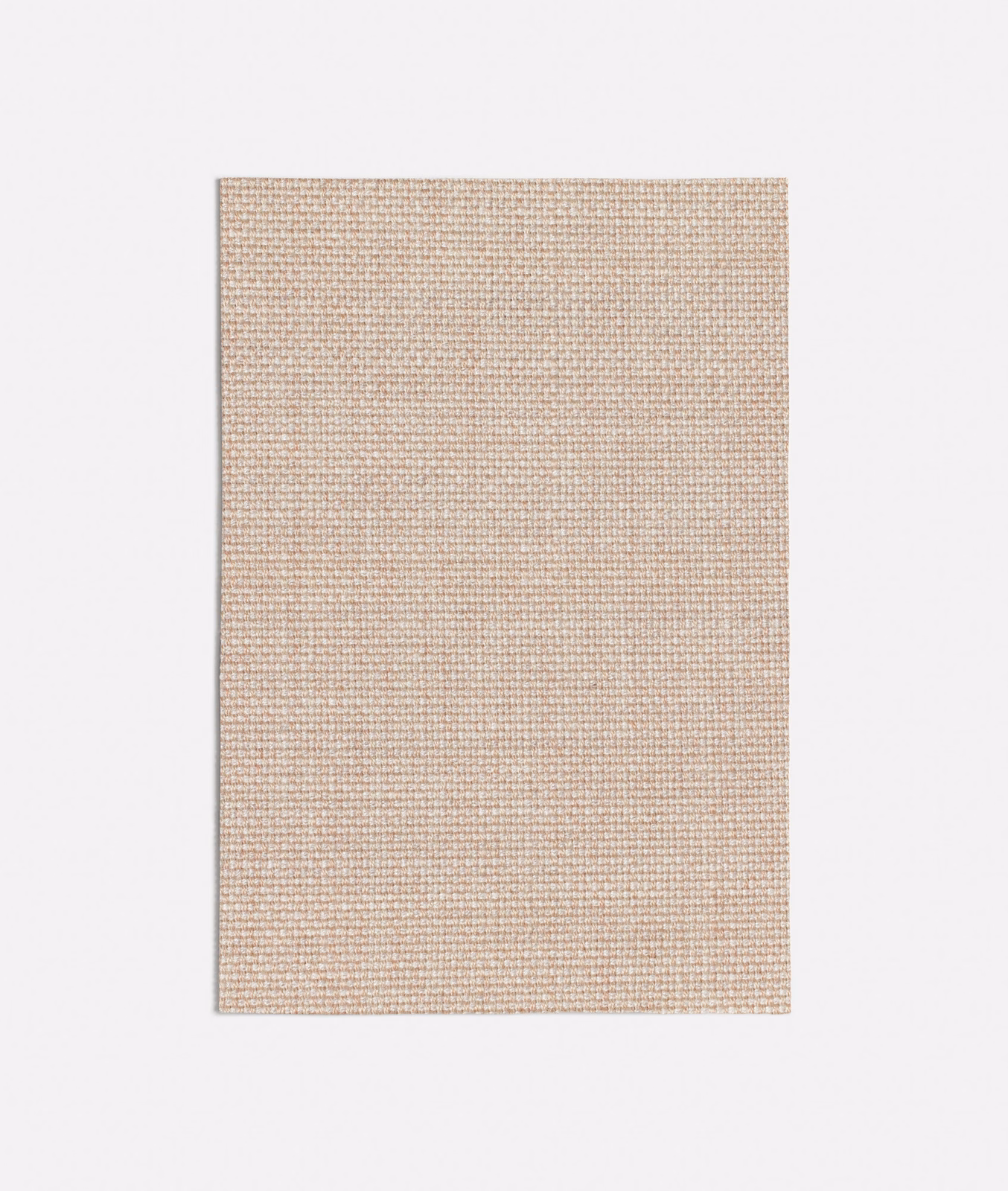 Muted powder-pink woven swatch with a fine, even basketweave grid texture