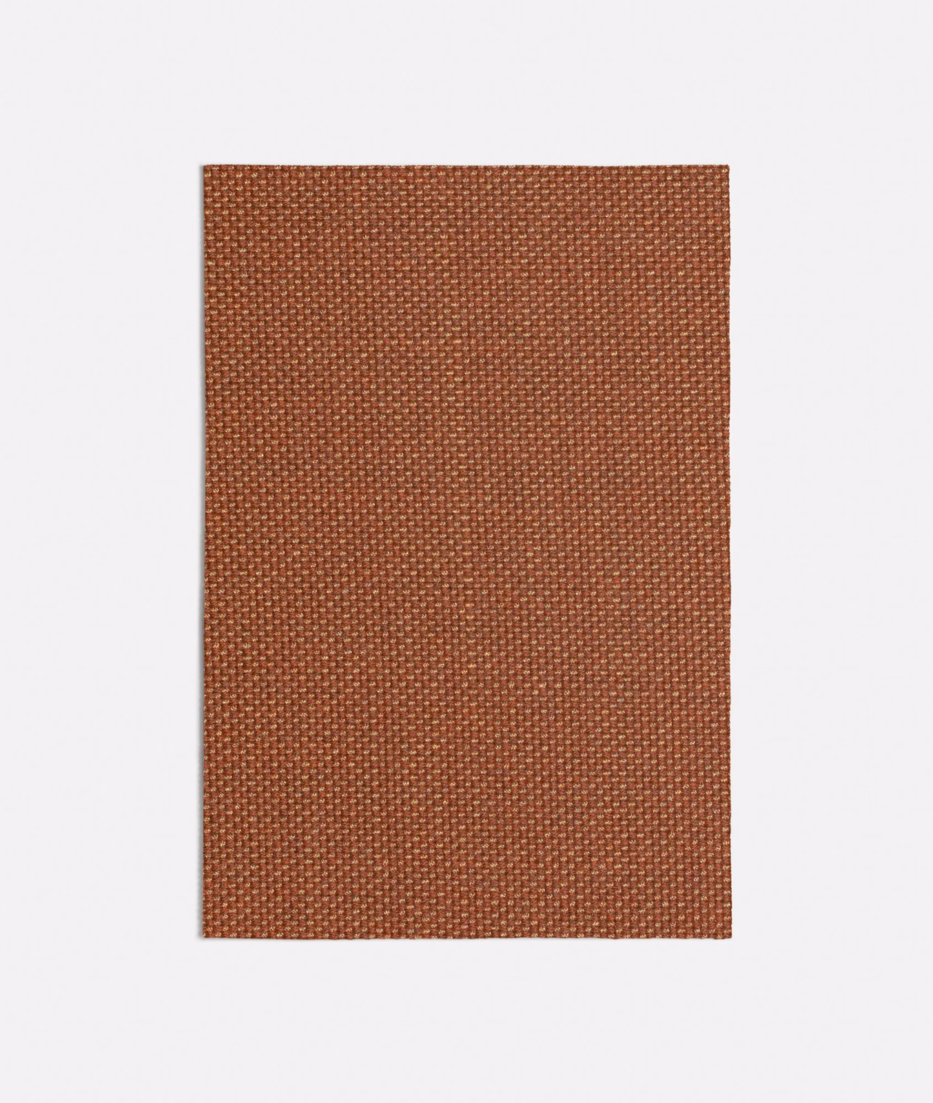 Deep rust-brown textile with a tightly woven small basket texture