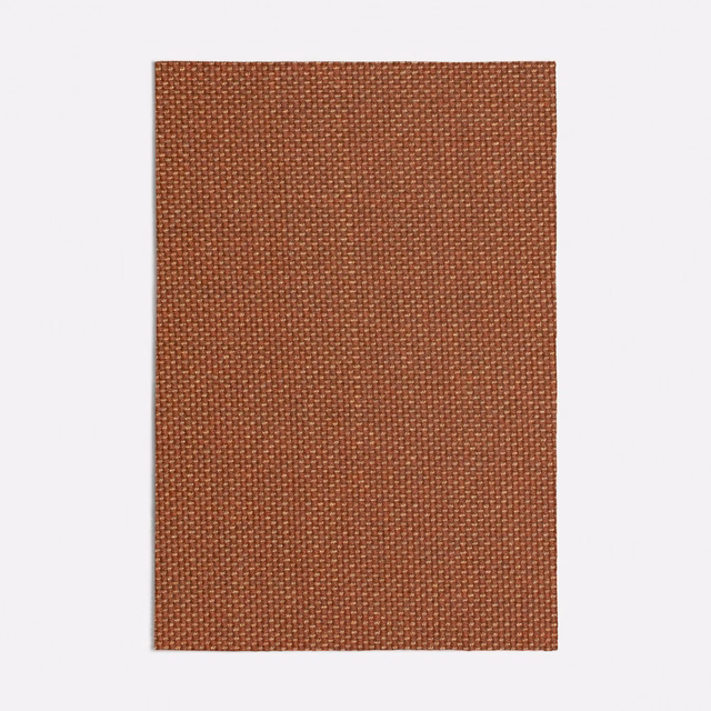 Deep rust-brown textile with a tightly woven small basket texture