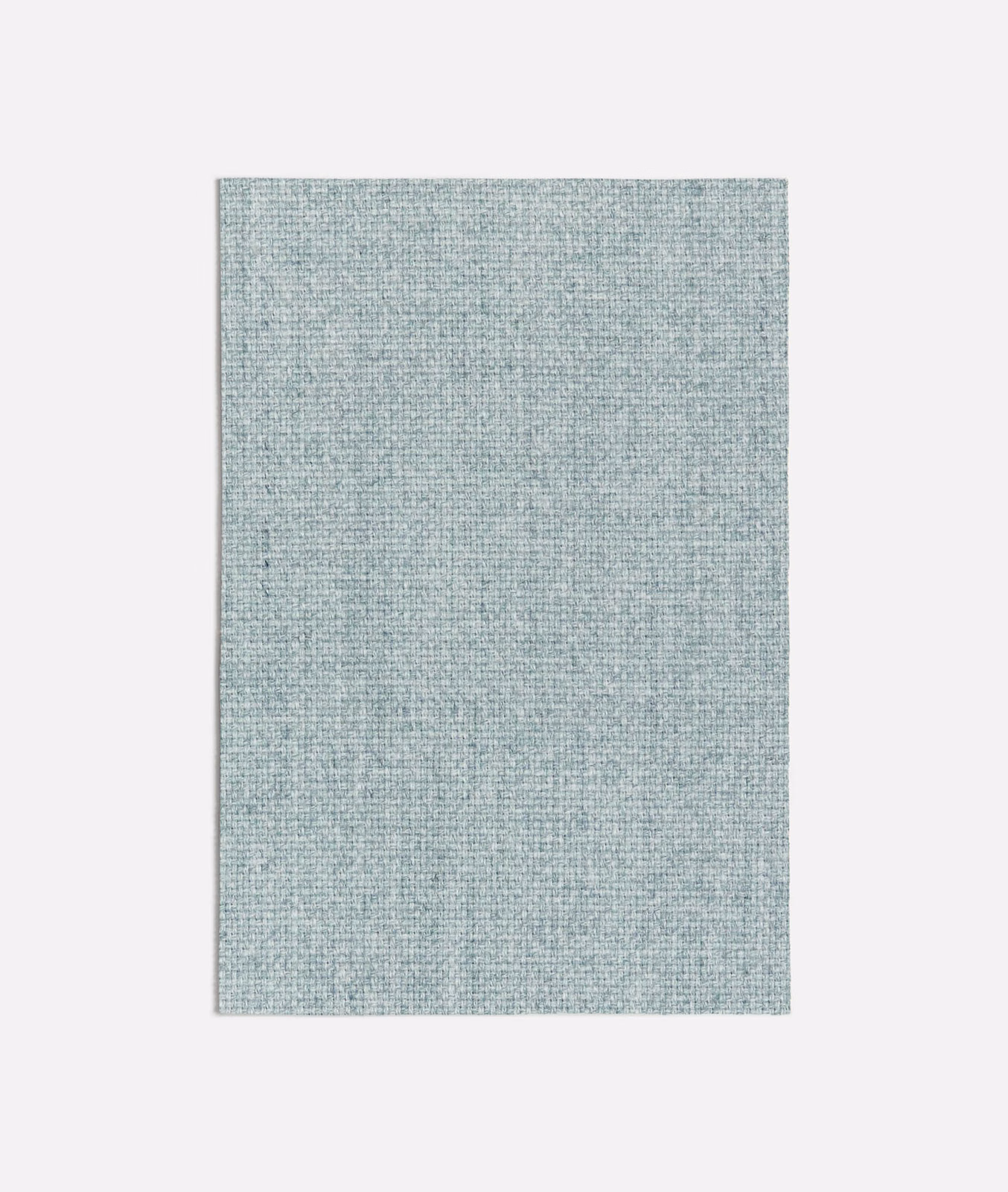 Pale seafoam blue-green fabric swatch with a fine, subtly crosshatched woven texture