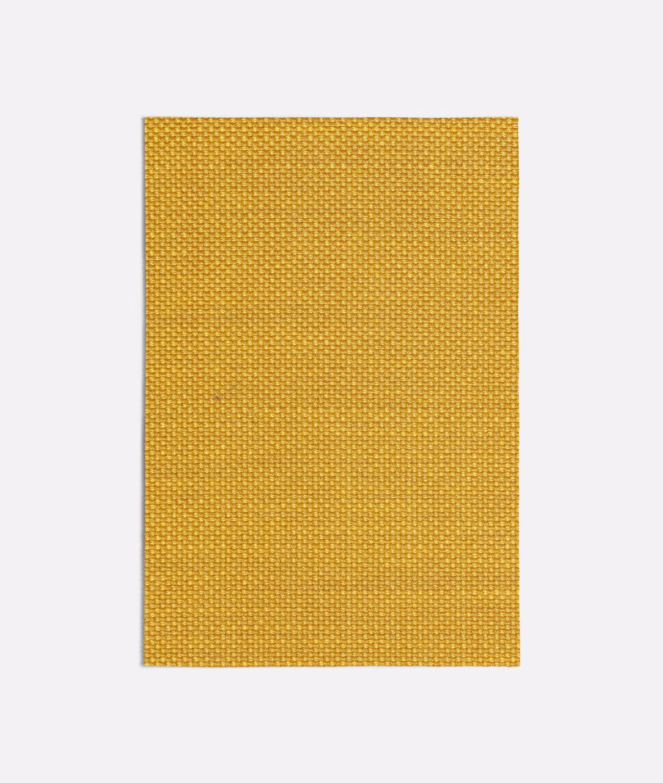 Warm mustard-yellow swatch with a dense, tiny basket-weave texture