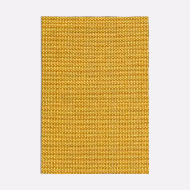 Warm mustard-yellow swatch with a dense, tiny basket-weave texture