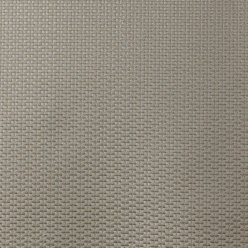 Close-up of Abacus Platino’s taupe-grey small basket weave with subtle tonal flecks