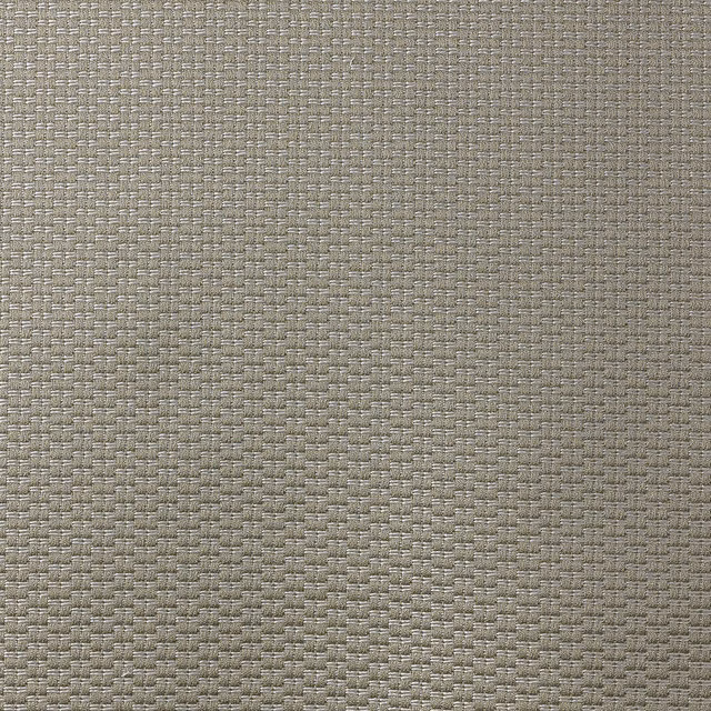 Close-up of Abacus Platino’s taupe-grey small basket weave with subtle tonal flecks
