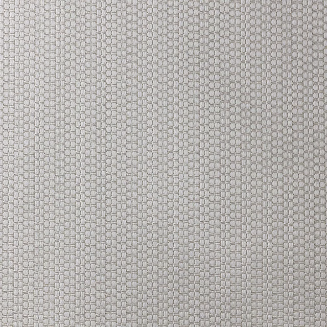 Soft ivory woven fabric with a fine raised rectangular grid texture