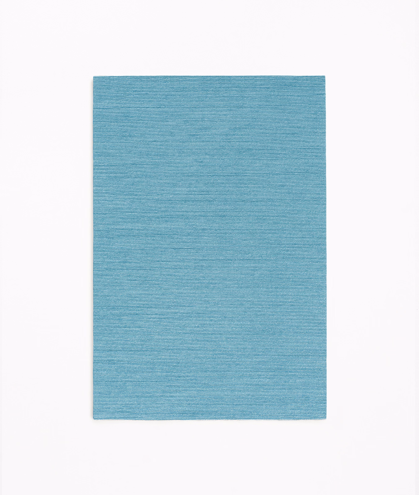 Cool Capri-turquoise woven swatch with fine horizontal yarn texture