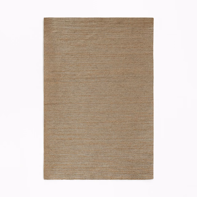 Warm bronze-taupe woven swatch with subtle horizontal slub texture
