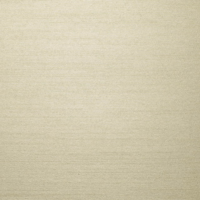 Pale ivory textile with fine horizontal ribs and a subtle silver-grey sheen