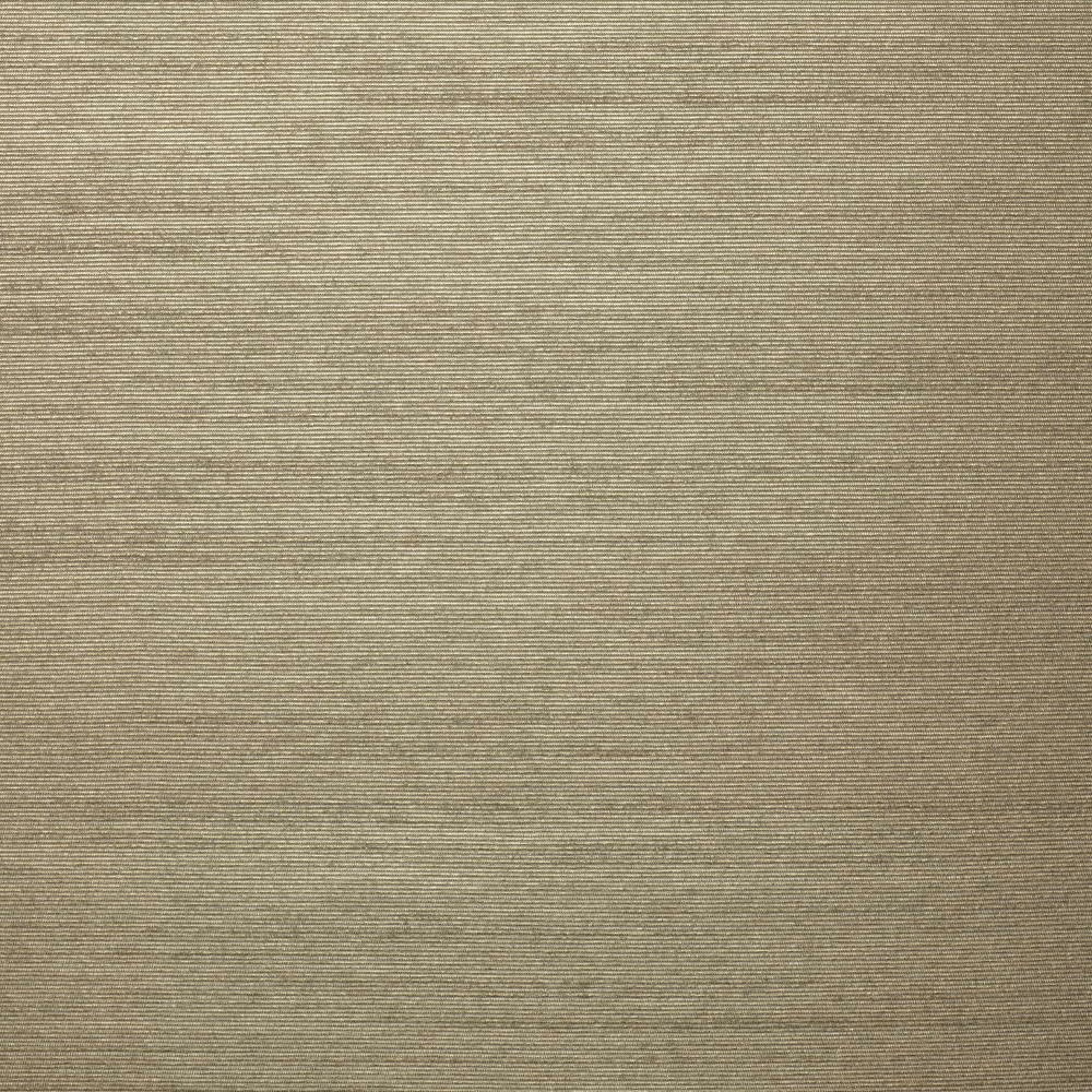 Warm taupe textile with fine horizontal ribbing and softly gilded highlights
