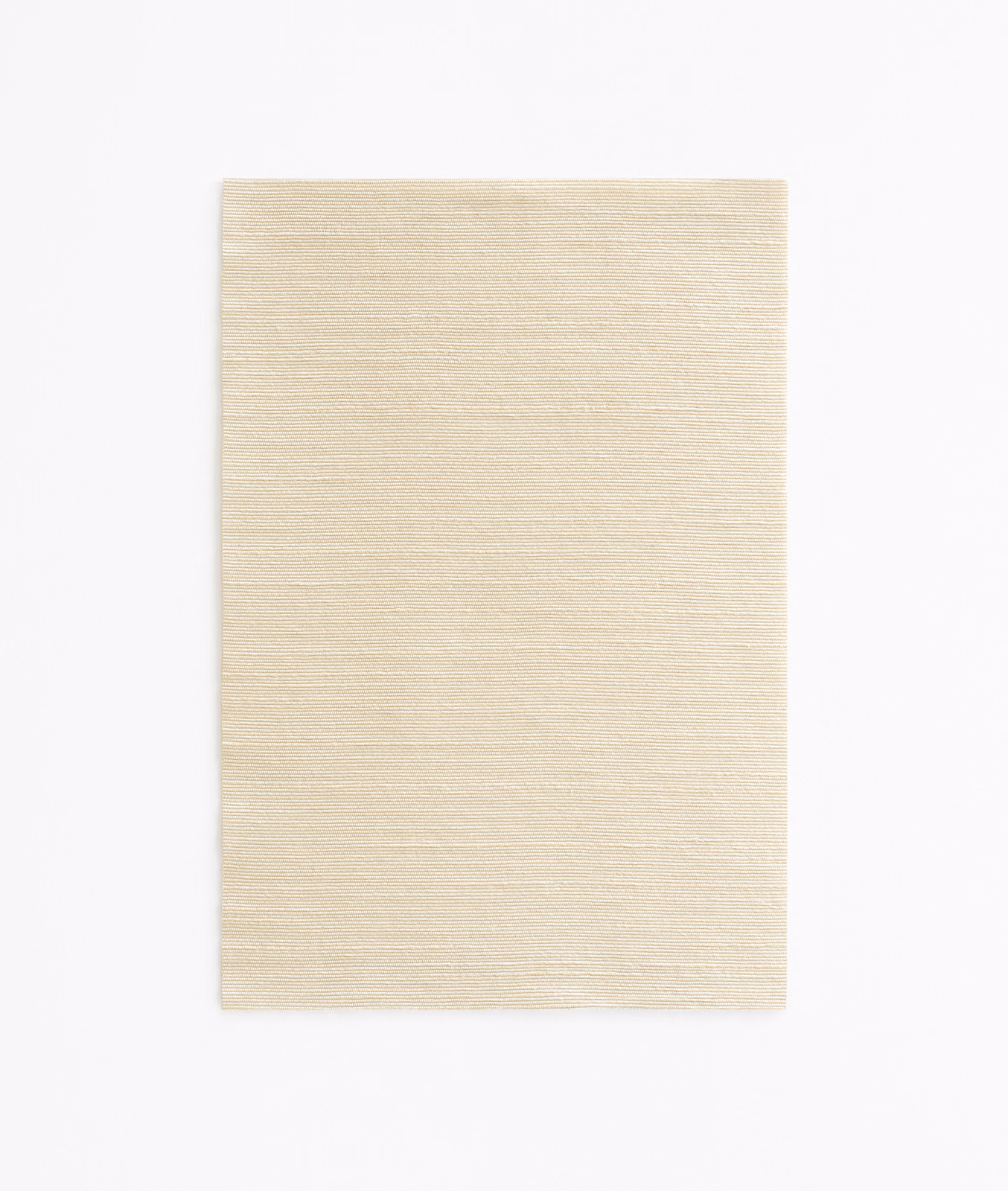 Pale ivory-cream woven swatch with fine horizontal slub texture