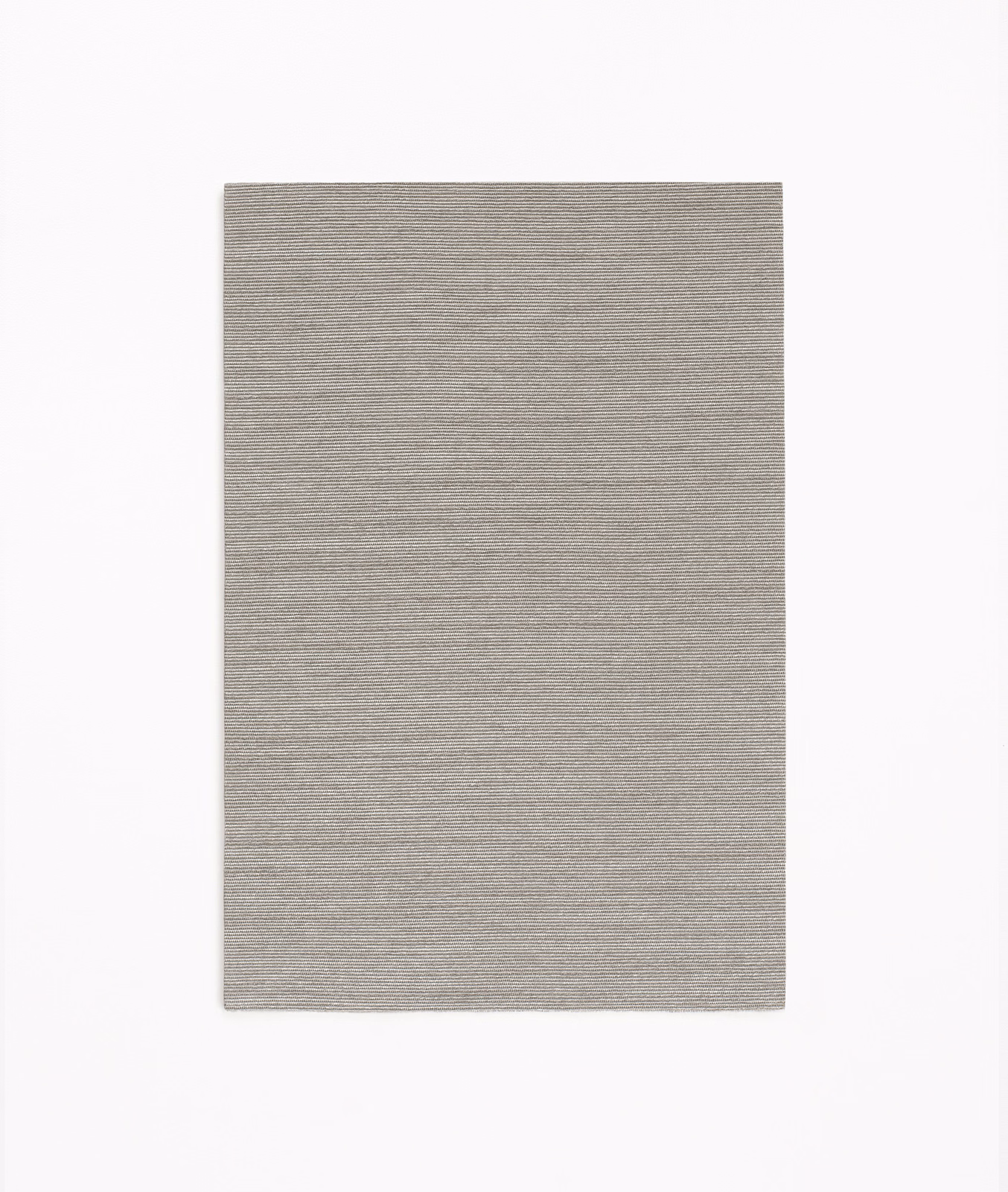 Muted taupe textile swatch with fine horizontal woven texture