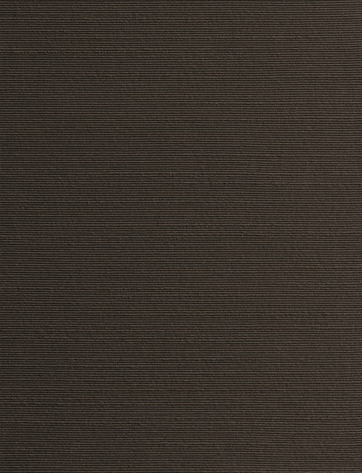 Deep ebony-brown textile swatch with closely spaced horizontal ribs and subtle tonal variation