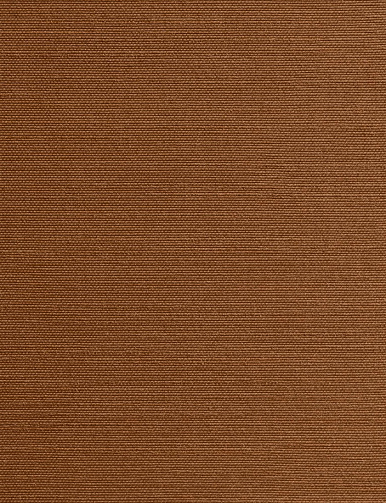Burnt orange-brown textile with fine horizontal ribs and a closely woven matte surface
