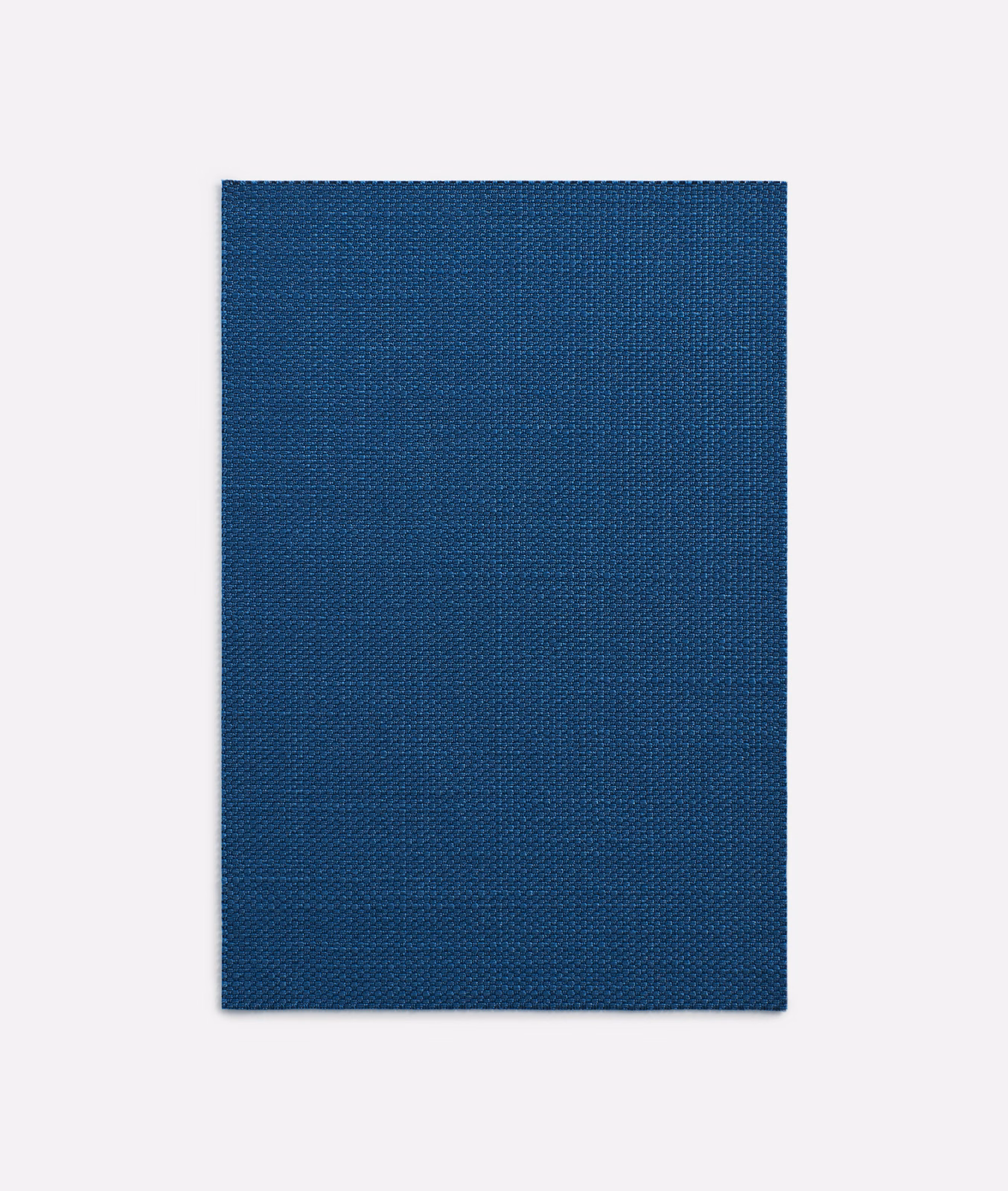 Deep blue-teal Amaretto fabric swatch showing a fine, tightly woven plain texture