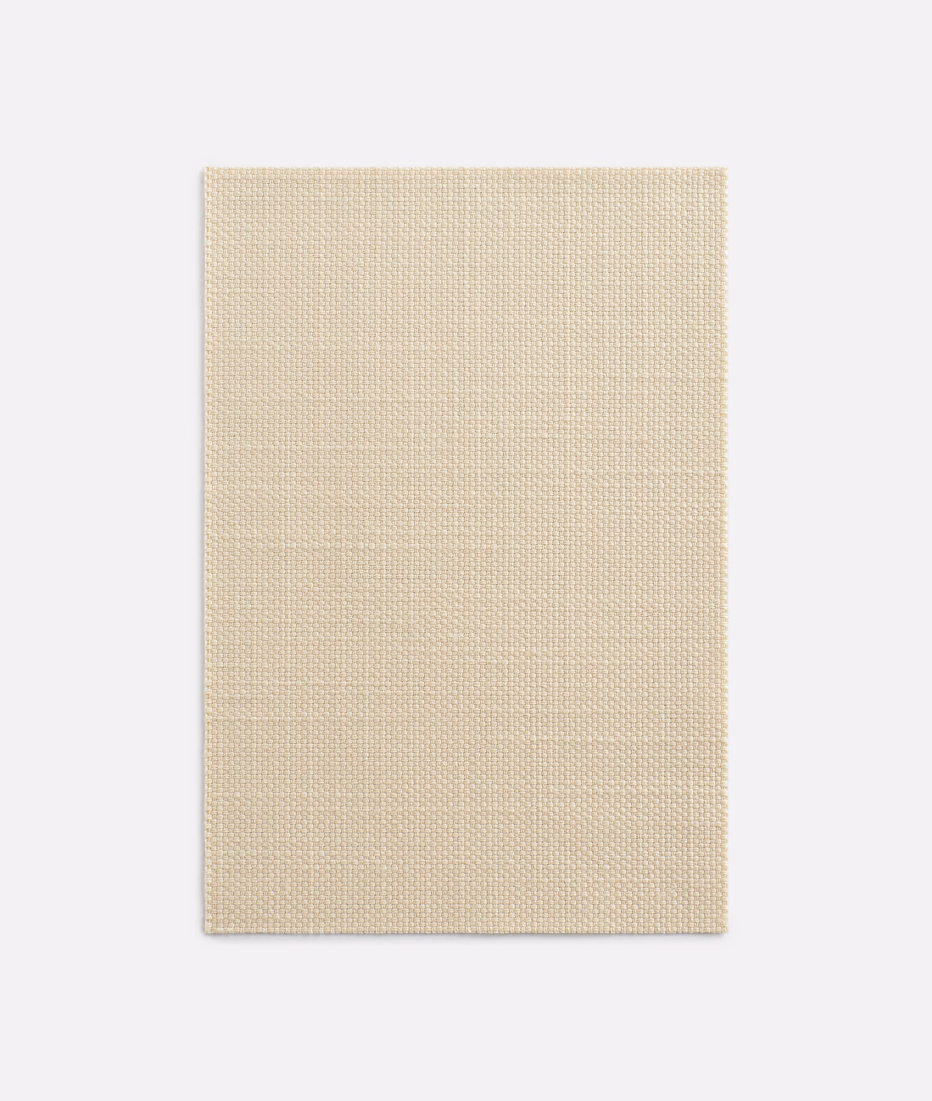 Warm ivory-beige swatch showing a fine, tightly gridded woven texture