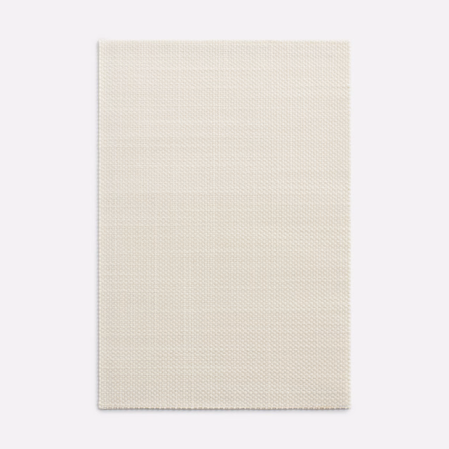 Warm ivory fine basketweave with a subtly pebbled, even surface