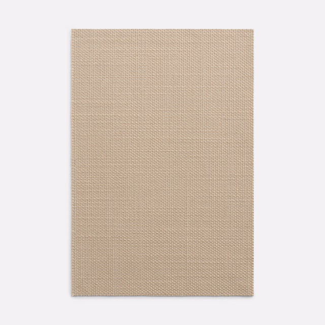Warm oatmeal-beige plain-weave textile swatch with a fine, even woven texture