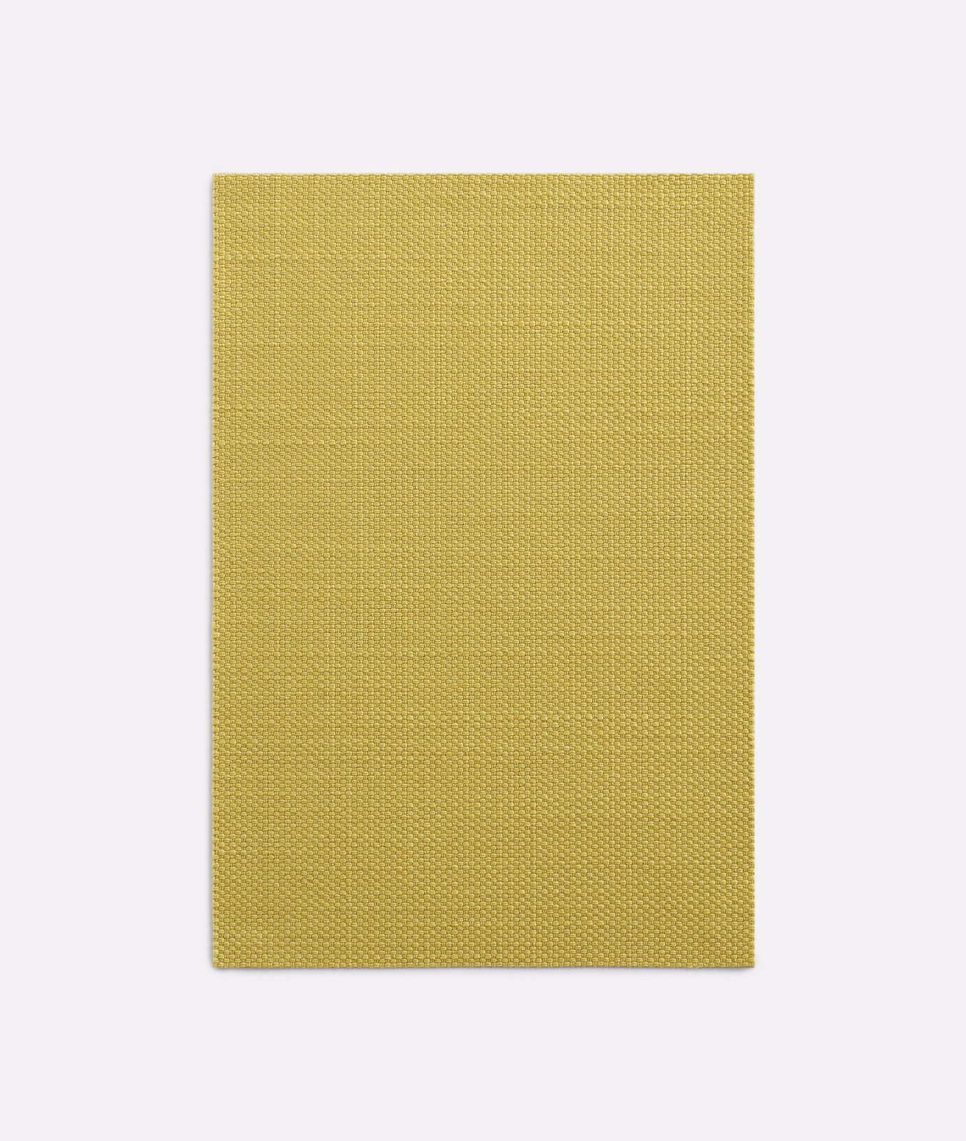 Muted limone-yellow woven swatch with a fine, subtly crosshatched surface