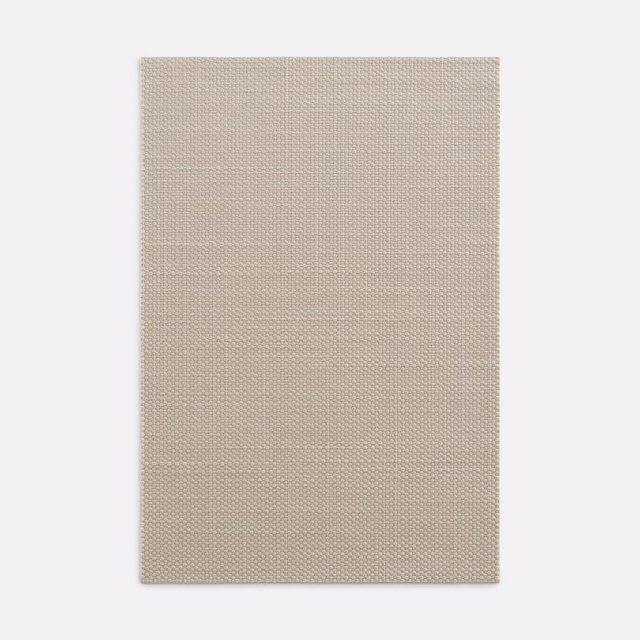 Warm linen-taupe fabric swatch with a fine, tightly woven grid texture