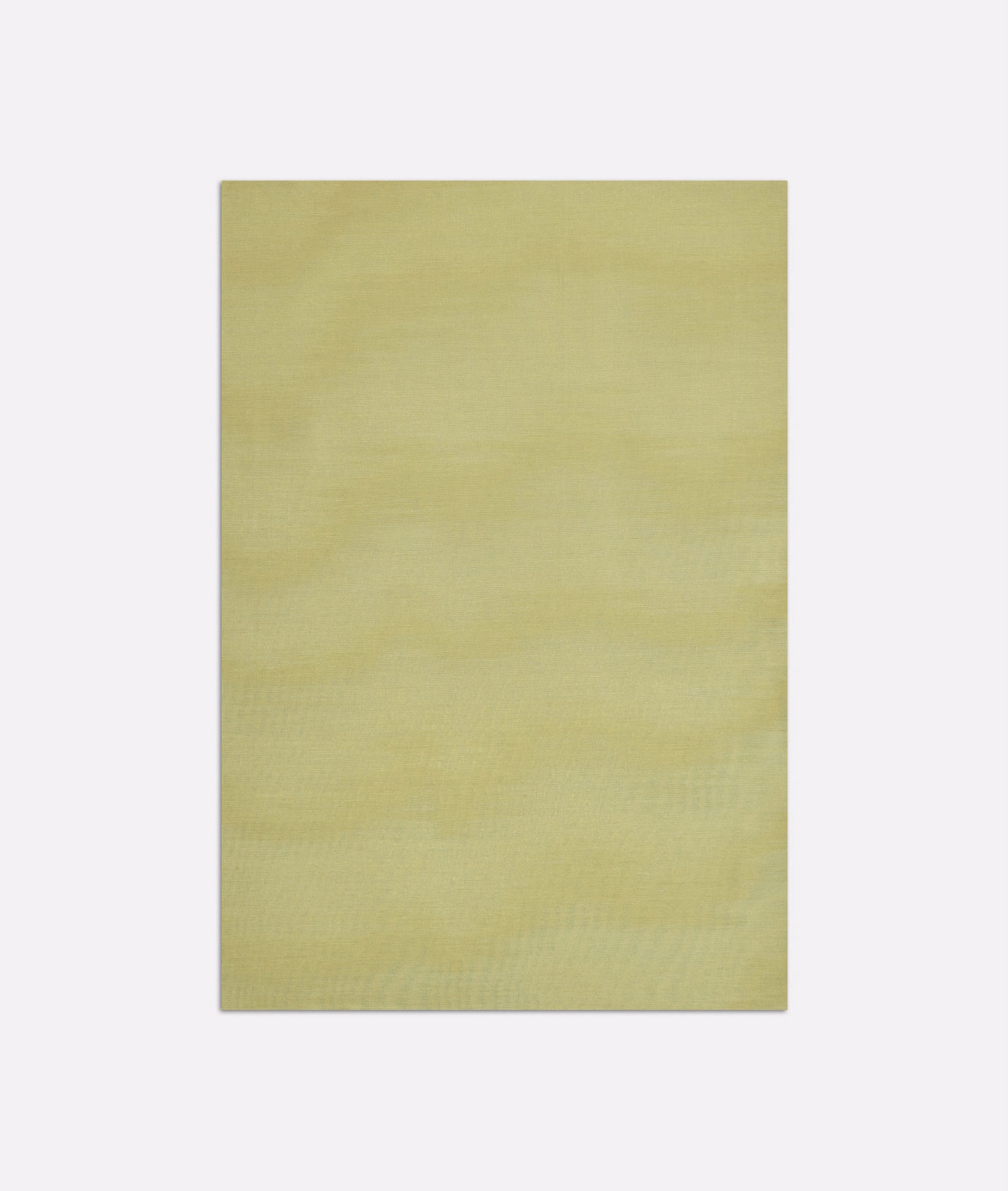 Pale chartreuse-green woven swatch with soft horizontal moiré bands