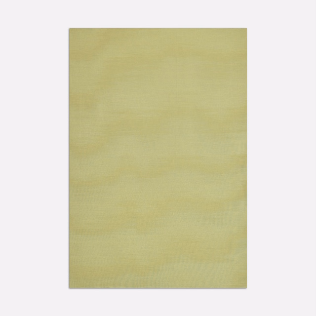 Pale chartreuse-green woven swatch with soft horizontal moiré bands