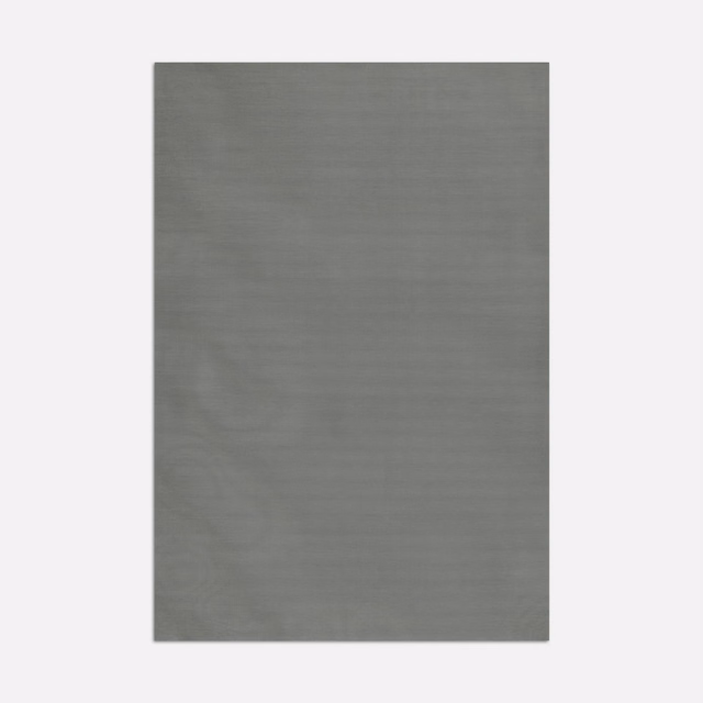 Anthracite grey fabric swatch with fine horizontal striations and softly mottled shading