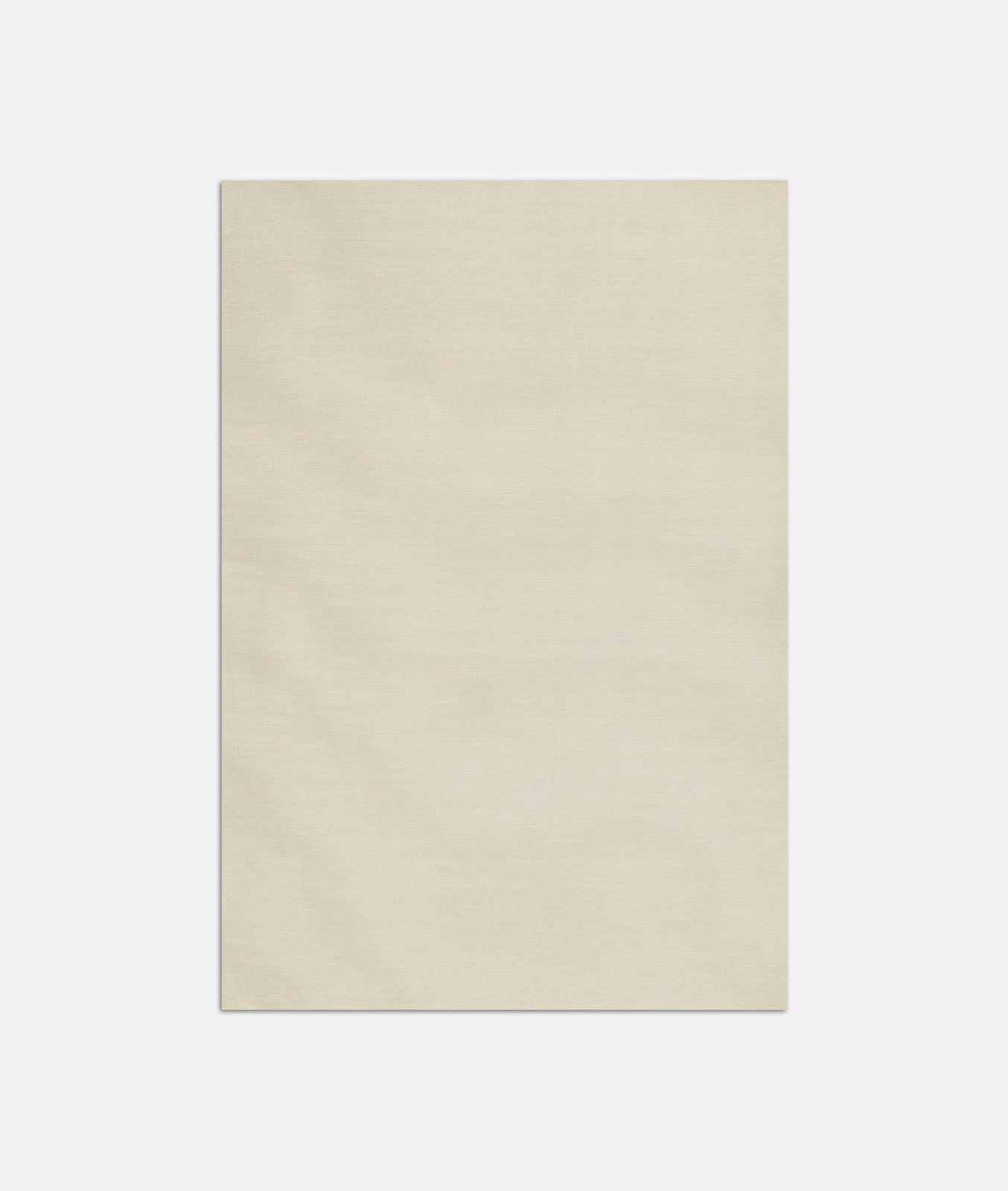 Pale ivory fabric swatch with a subtle horizontal moiré ripple