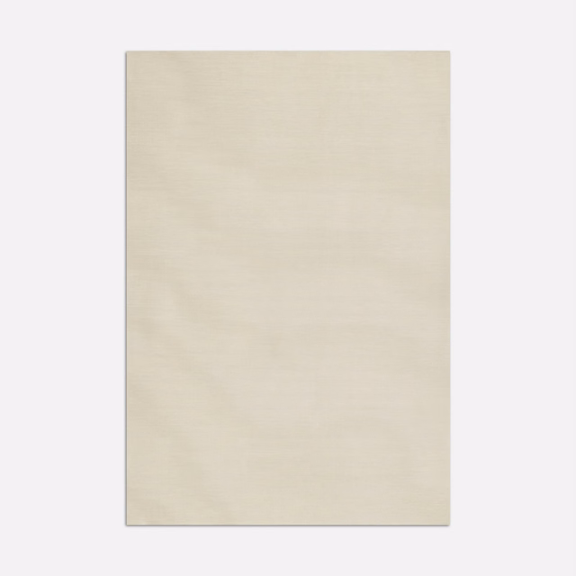 Pale ivory fabric swatch with a subtle horizontal moiré ripple