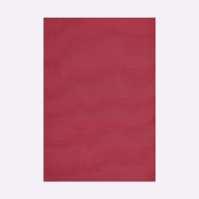 Deep raspberry-magenta textile swatch with fine horizontal woven striations