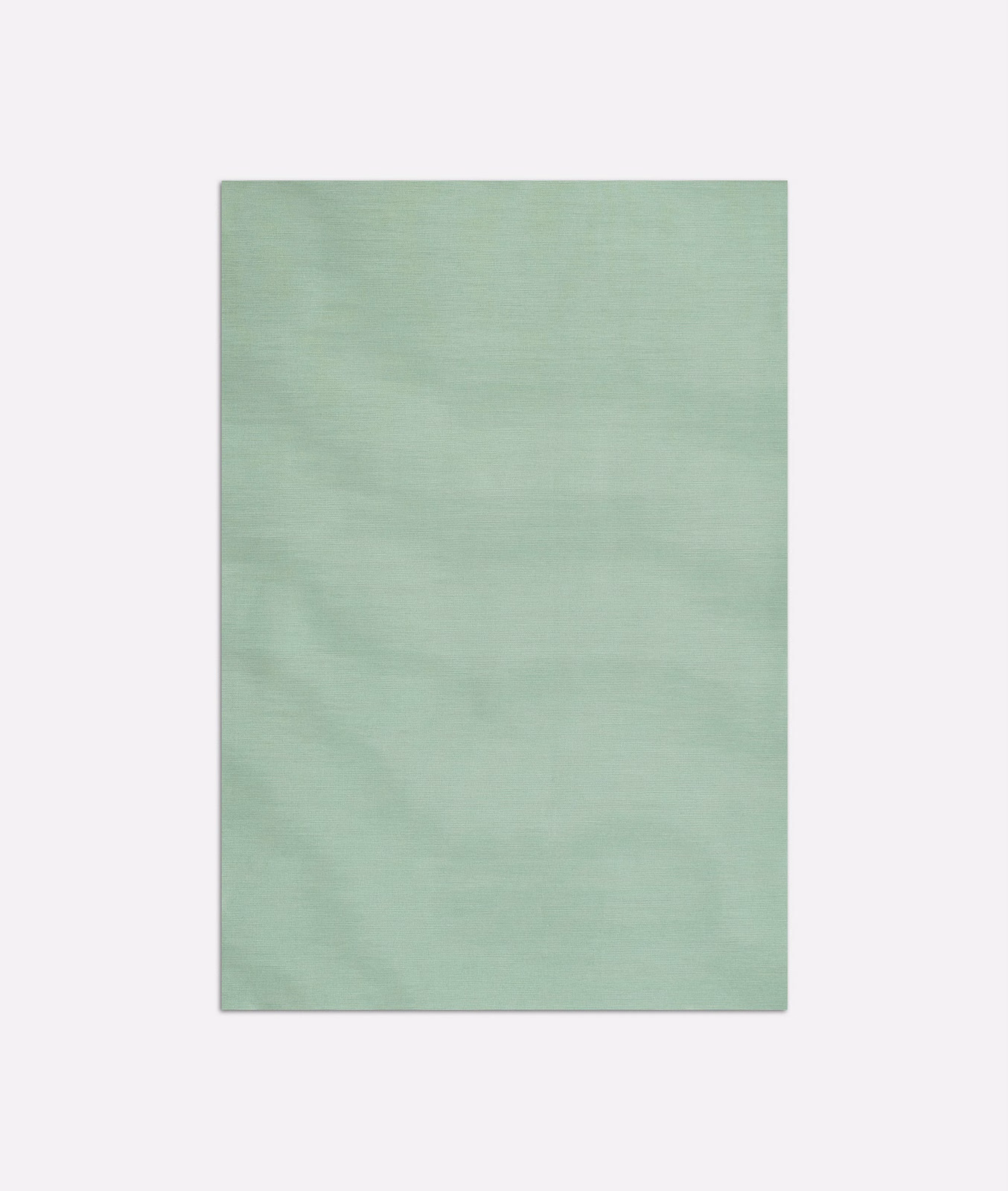 Pale jade green fabric swatch with soft horizontal striations and cloudy tonal texture