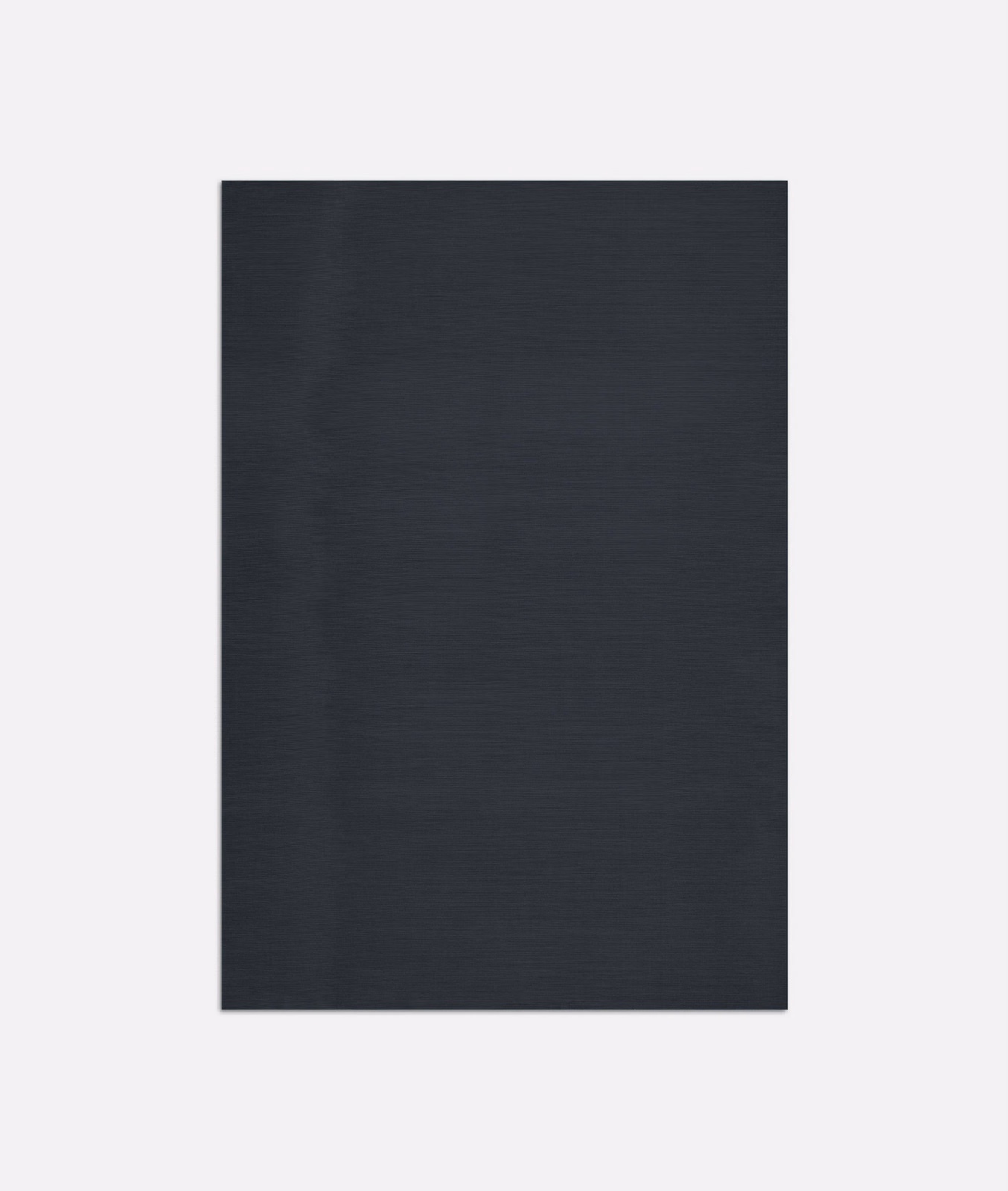 Deep onyx charcoal textile with fine tonal striations and a softly matt surface