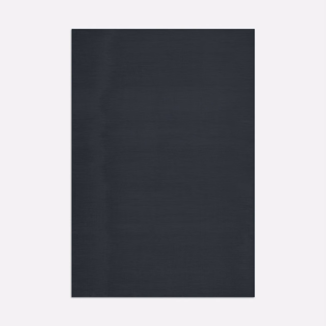 Deep onyx charcoal textile with fine tonal striations and a softly matt surface