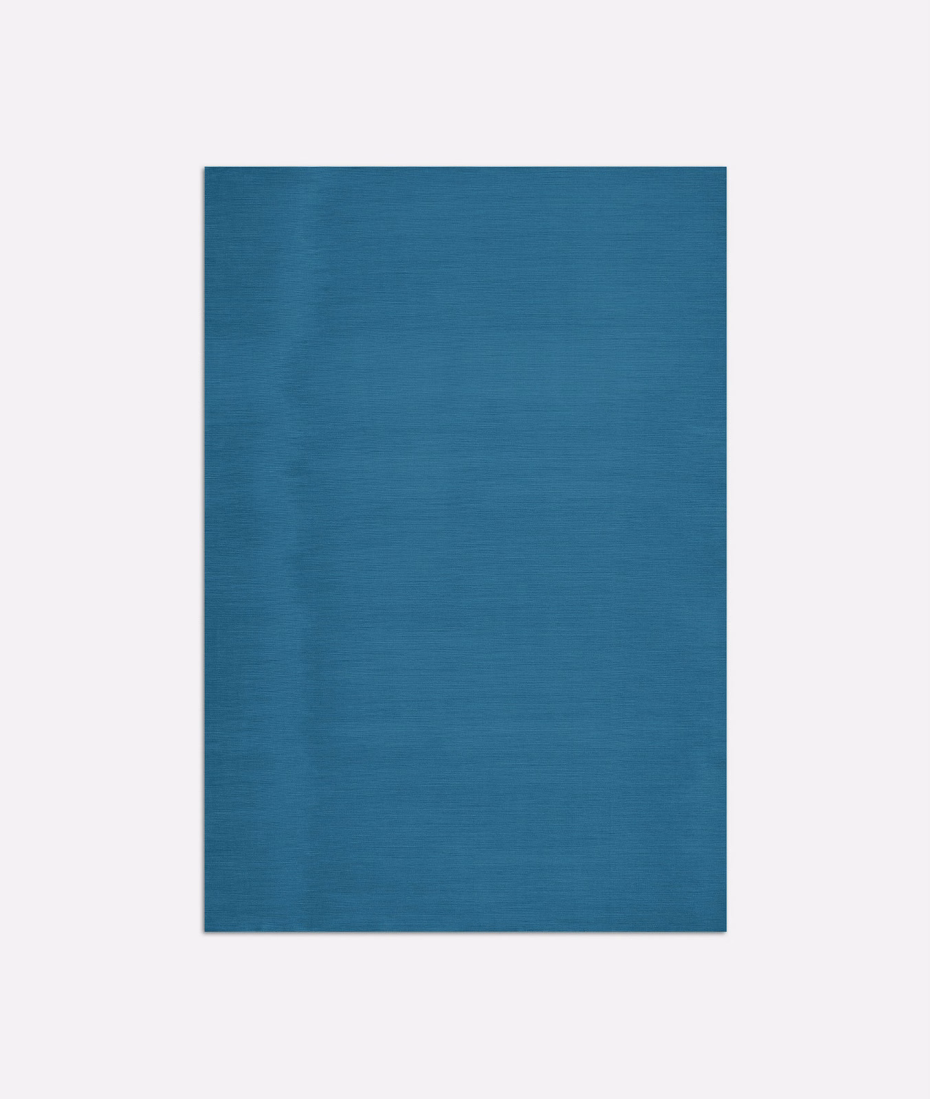 Deep ottanio teal fabric swatch with fine horizontal weave and soft tonal ripples