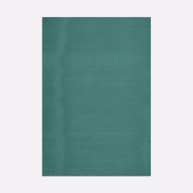 Muted deep teal fabric with fine horizontal striations and a softly lustrous surface