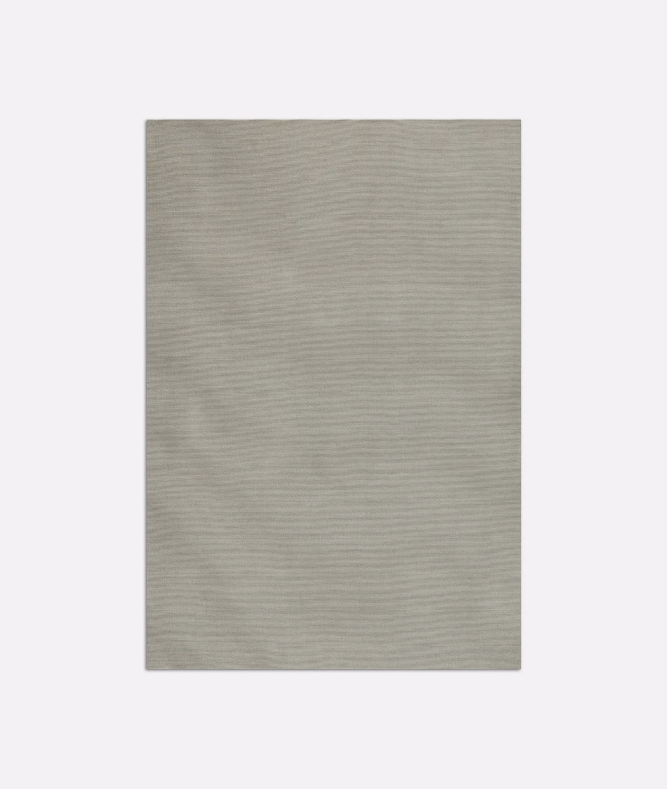 Muted taupe textile swatch with soft horizontal striations and tonal surface variation