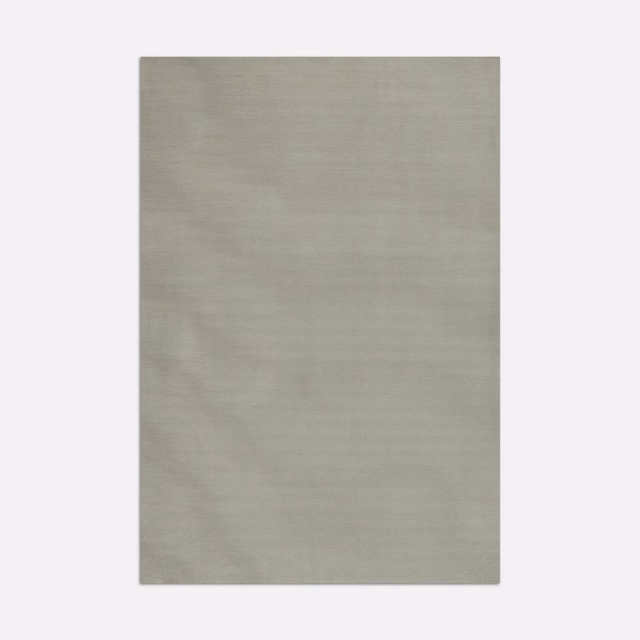 Muted taupe textile swatch with soft horizontal striations and tonal surface variation